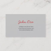 Zonnebloem in de zon visitekaartje (Achterkant)