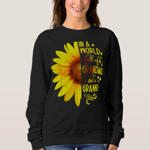 Zonnebloem in een wereld vol oma zijn een oma trui