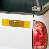 Zonnebloem in Kansas Bumpersticker (Op Truck)
