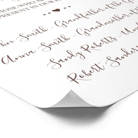 Zonnebloem in liefhebbend Memory Herembryo Sign Poster (Hoek)