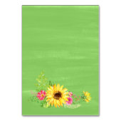 Zonnebloem in Lieu van de Kaart van het huwelijk v (Achterkant)