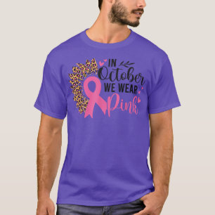 Zonnebloem In oktober Draag we roze borstkanker AW T-shirt