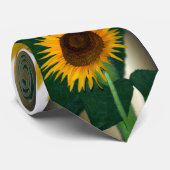 Zonnebloem in volbloei stropdas (Opgerold)