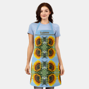 Zonnebloem in Zonneschijn Bloemen gepersonaliseerd Schort