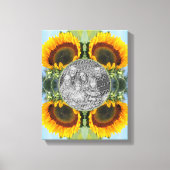 Zonnebloem in zonneschijn Creëer Uw eigen foto Canvas Afdruk (Voorkant)