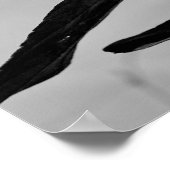 Zonnebloem in zwart-wit poster (Hoek)