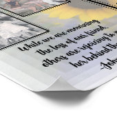 Zonnebloem Infinity 2 Foto Quote Memorial Programm Poster (Hoek)