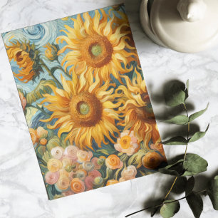 Zonnebloem inspiratie bedankkaart