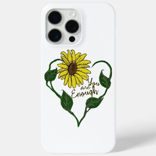 Zonnebloem Jij Bent Voldoende Case-Mate iPhone Case (Achterkant)