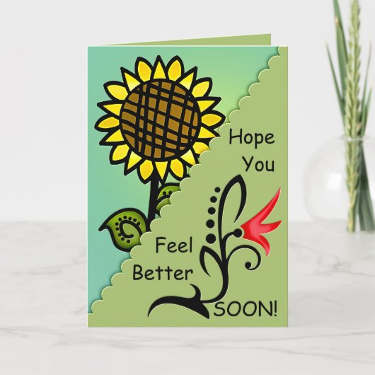 Zonnebloem Kaart (Voorkant)