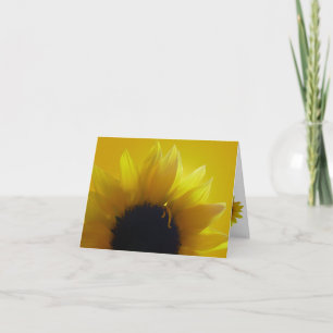 Zonnebloem Kaart Geel Bloem Wenskaart