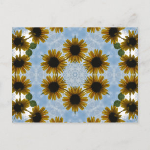 Zonnebloem Kaleidoscoop 4 Briefkaart