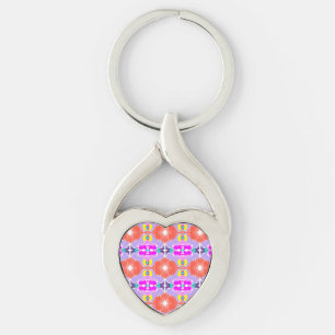 Zonnebloem Kaleidoscoop Sleutelhanger