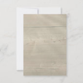 Zonnebloem kant en hout rustieke bruiloft RSVP Kaa (Achterkant)