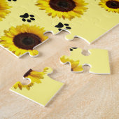 Zonnebloem Kat Puzzels (Zijkant)