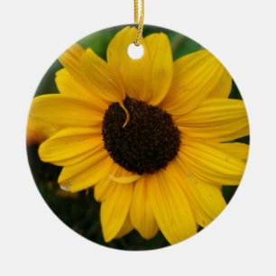 Zonnebloem Keramisch Ornament