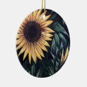 Zonnebloem Keramisch Ornament (Rechts)