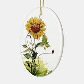 Zonnebloem Keramisch Ornament (Links)