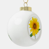 Zonnebloem Keramische Bal Ornament (Links)