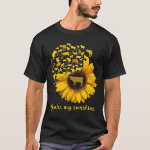 Zonnebloem Koe Je Bent Mijn Zonneschijn Koe T-shirt