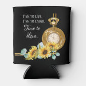 Zonnebloem Koelbox (zwart) Blikjeskoeler (Voorkant)