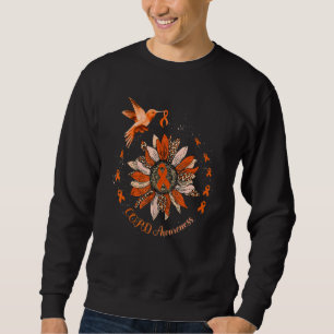 Zonnebloem kolibrie Sinaasappel lint COPD Warrior Trui