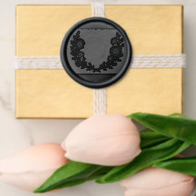 Zonnebloem Krans Waszegel Stempel
