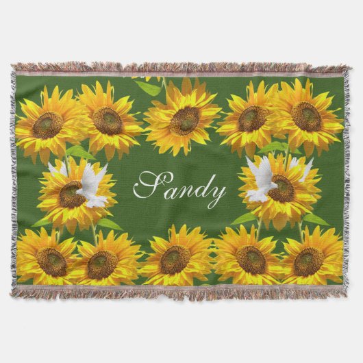 Zonnebloem Kreuzendop Deken (Voorkant)