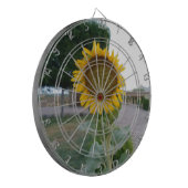 Zonnebloem Kunst Afdrukken Dartbord (Voorkant Links)