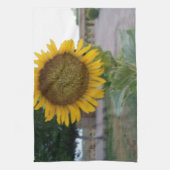 Zonnebloem Kunst Afdrukken Theedoek (Verticaal)