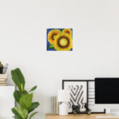 Zonnebloem Kunst Poster (Thuiskantoor)