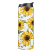 Zonnebloem Kunst Thermosbeker (Gedraaid links)