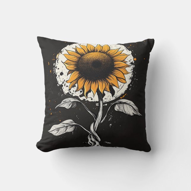 Zonnebloem Kussen (Voorkant)