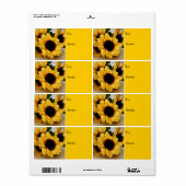 Zonnebloem Label (Full Sheet)