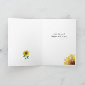 Zonnebloem Lach Kaart (Binnen)