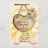 Zonnebloem land bruiloft (Voorkant / Achterkant)