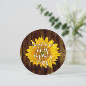  Zonnebloem Land Verjaardagsfeest Kaart (Staand voorkant)