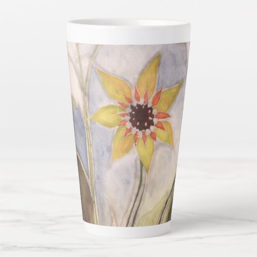 Zonnebloem Latte Mok (Voorkant)