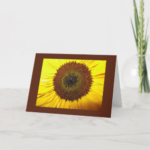 Zonnebloem - leeg van binnen kaart