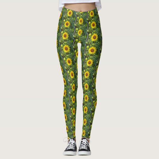 Zonnebloem Leggings (Voorkant)