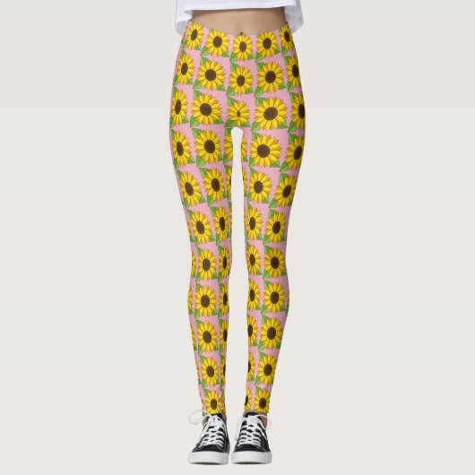 Zonnebloem Leggings (Voorkant)