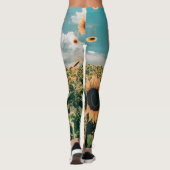 zonnebloem leggings (Achterkant)