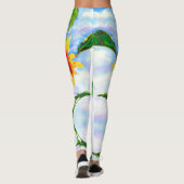 Zonnebloem Leggings (Achterkant)