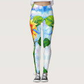 Zonnebloem Leggings (Voorkant)