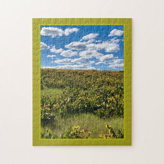 Zonnebloem Legpuzzel (Verticaal)