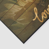 Zonnebloem Liefde Hart Tissuepapier (Detail)