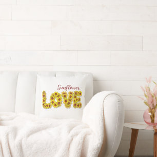 Zonnebloem Liefde Kussen
