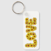 Zonnebloem Liefde Sleutelhanger (Voorkant)