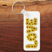 Zonnebloem Liefde Sleutelhanger (Voorkant)