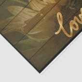 Zonnebloem Liefdeshart Tissuepapier (Detail)